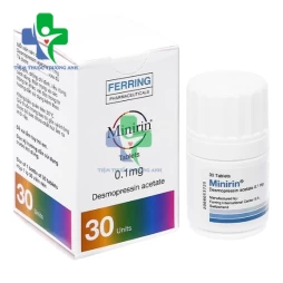 Minirin Tab.0.1mg - Thuốc kiểm soát đái nhiều, uống nhiều hiệu quả