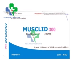Musclid 300 Medisun - Điều trị nhiễm trùng tai mũi họng và nhiễm trùng da