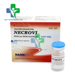 Necrovi 100mg/5ml Nanogen - Điều trị thiếu máu thiếu sắt ở bệnh nhân bị thận