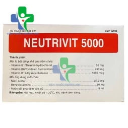 NEUTRIVIT 5000 - Thuốc điều trị các bệnh thiếu hụt vitamin nhóm B