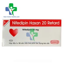 Nifedipin Hasan 20 Retard - Thuốc điều trị tăng huyết áp