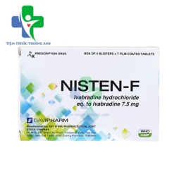 Nisten-F 7,5mg Davipharm - Thuốc điều trị bệnh mạch vành
