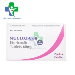 Nucoxia 60 Zydus Cadila - Thuốc giảm triệu chứng của viêm xương khớp