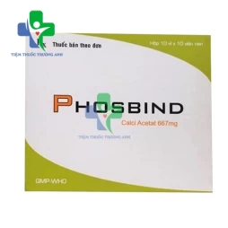 Phosbind 667mg Armephaco - Kiểm soát phosphat huyết ở bệnh nhân chạy thận