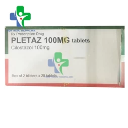 Pletaz 100mg Tablets - Thuốc điều trị bệnh lý mạch máu ngoại biên Fontaine giai đoạn II