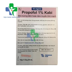 Propofol 1% Kabi - Thuốc gây mê toàn thân hiệu quả Kabi
