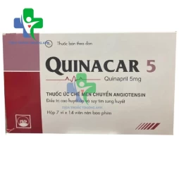 Quinacar 5 Pymepharco - Thuốc điều trị tăng huyết áp vô căn