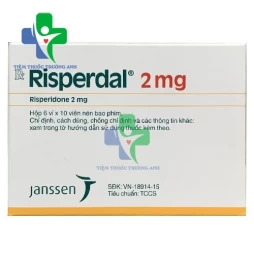 Risperdal 2mg - Thuốc điều trị tâm thần phân liệt của Ý hiệu quả