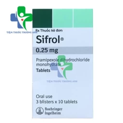 Sifrol 0.25mg Boehringer Ingelheim - Thuốc điều trị các triệu chứng của bệnh Parkinson vô căn