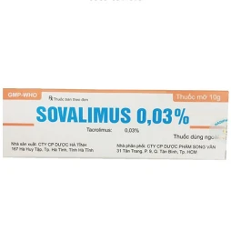 Sovalimus 0.03% - Thuốc bôi điều trị thể tạng hiệu quả 