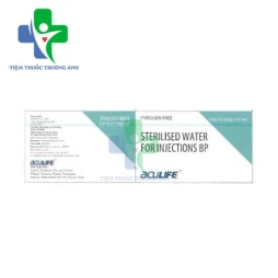 Sterilised water for injection BP 10ml Aculife - Thuốc pha tiêm