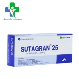 Sutagran 25 Agimexpharm - Thuốc điều trị đau nửa đầu