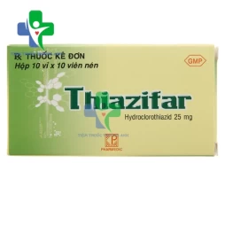 Thiazifar 25mg Pharmedic - Điều trị cao huyết áp, phù do suy tim
