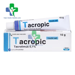 Tacropic 0.1% 10g - Thuốc điều trị chàm thể tạng của Davipharm