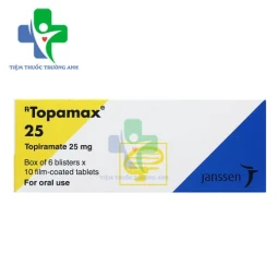 Topamax 50mg Cilag - Thuốc điều trị động kinh cục bộ