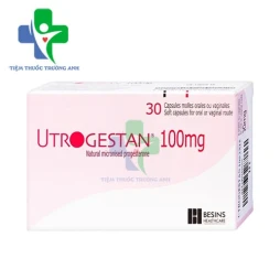 Utrogestan 100mg Besins - Thuốc trị rối loạn kinh nguyệt, dọa sảy thai