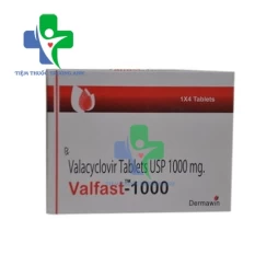 Valfast-1000 - Thuốc kháng sinh điều trị nhiễm trùng do virus herpes của Ấn Độ