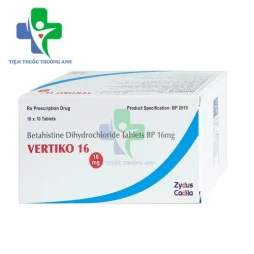 Vertiko 16 Zydus Cadila - Thuốc điều trị hội chứng Ménière