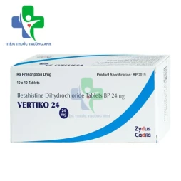 Vertiko 24 Zydus Cadila - Thuốc điều trị hội chứng Ménière