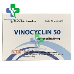 Vinocyclin 50 Medisun - Điều trị nhiễm khuẩn hiệu quả