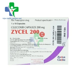 Zycel 200 Zydus Cadila - Giảm dấu hiệu và triệu chứng viêm xương khớp