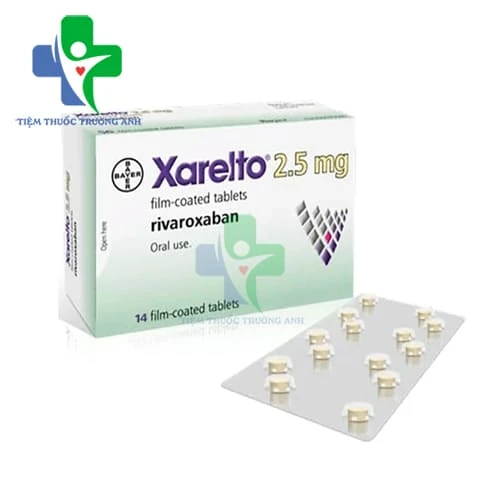 Xarelto 2,5mg Bayer Thuốc phòng ngừa thuyên tắc huyết khối tĩnh mạch