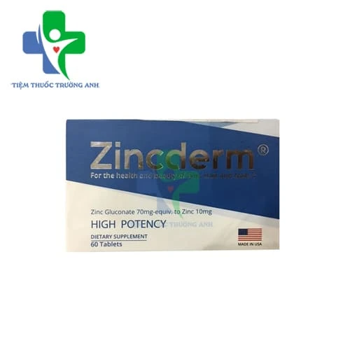 Zincderm - Giúp bổ sung kẽm và tăng cường sức đề kháng