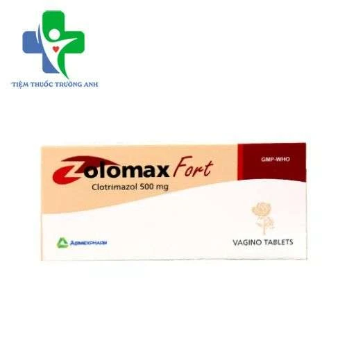 Zolomax Fort Agimexpharm - Viên đặt bệnh nấm Candida, nấm ở âm hộ